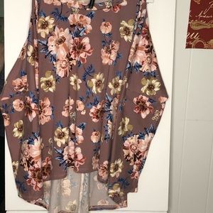 Rags and couture shirt floral size m oversized